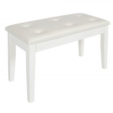 KTW18 Duet Piano Stool with Storage - White