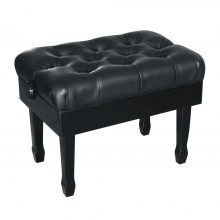 FS-306 Adjustable Piano Concert Stool Leather - Ebony