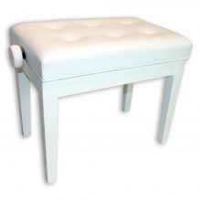 FS-201 Adjustable Piano Stool - White