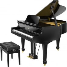 Roland GP609 Grand Piano with seat Polished Ebony (GP609PE)